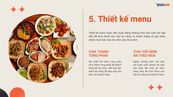 Thiết kế menu ấn tượng