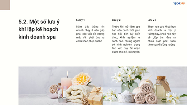 Một số lưu ý khi lập kế hoạch kinh doanh spa, thẩm mỹ viện