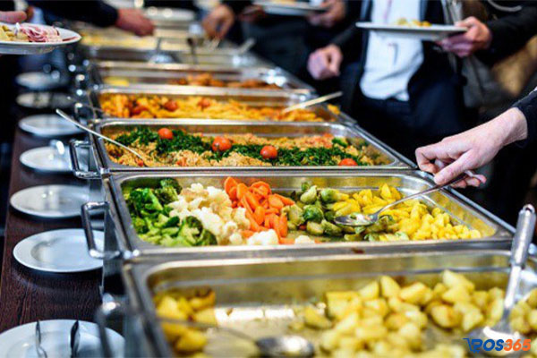Mẫu thiết kế nhà hàng buffet bình dân 7