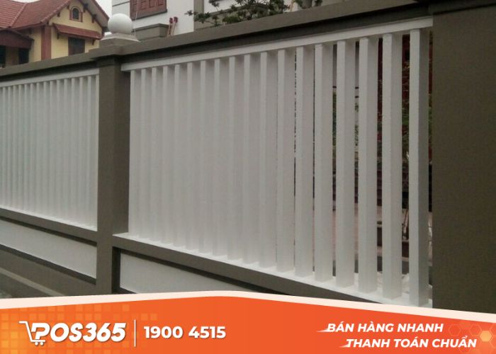 Hàng rào bê tông giả gỗ