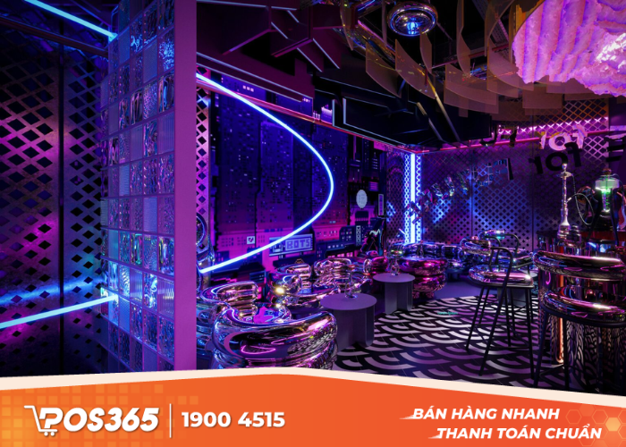 Quán bar có không gian từ nhỏ đến trung bìn