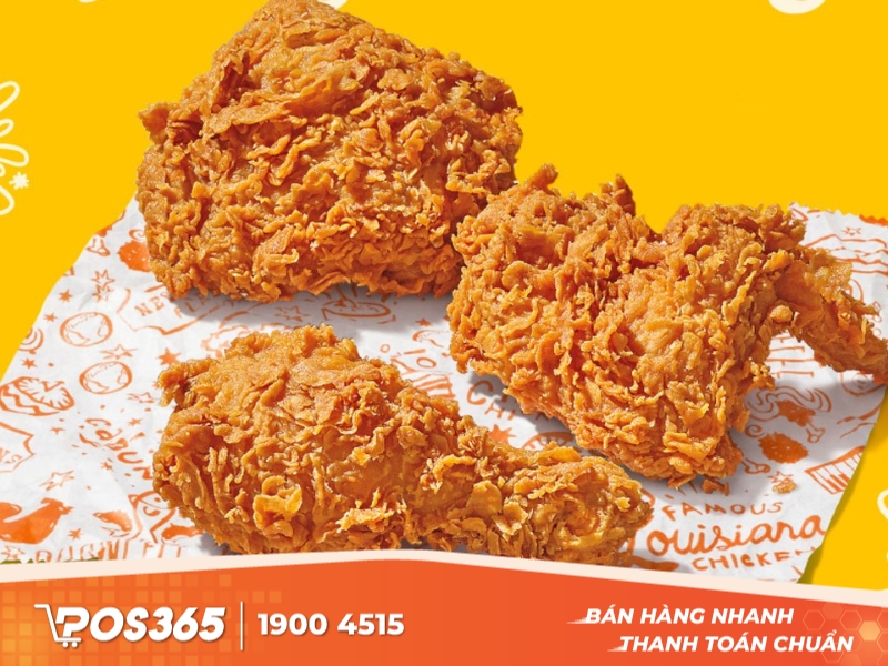 Thương hiệu gà rán Popeyes thuộc top thương hiệu quán ăn nhanh nổi tiếng tại Việt Nam