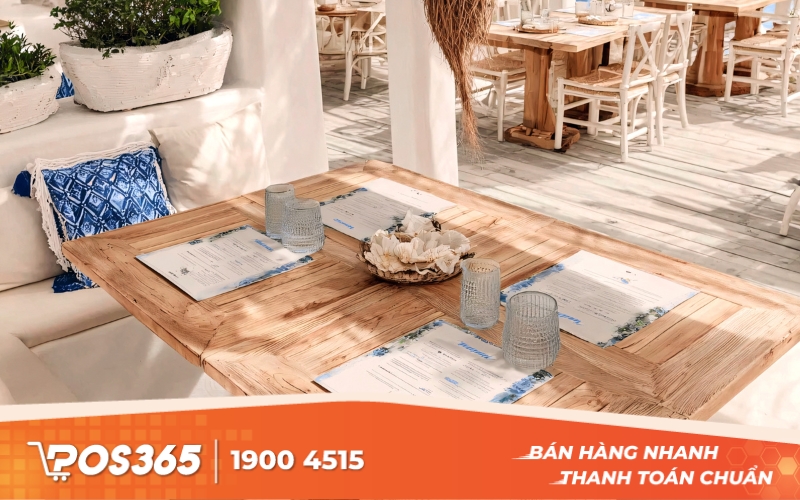 Nhà hàng 2 tầng phong cách Địa Trung Hải