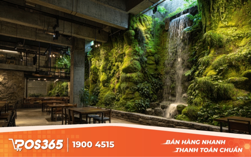 Thiết kế nhà hàng 2 tầng phong cách thiên nhiên
