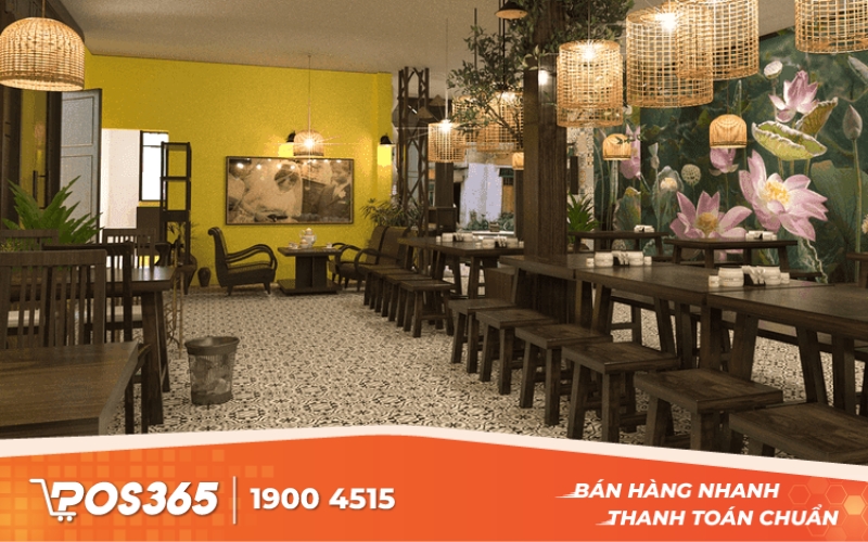 Nhà hàng buffet bình dân phong cách đồng quê