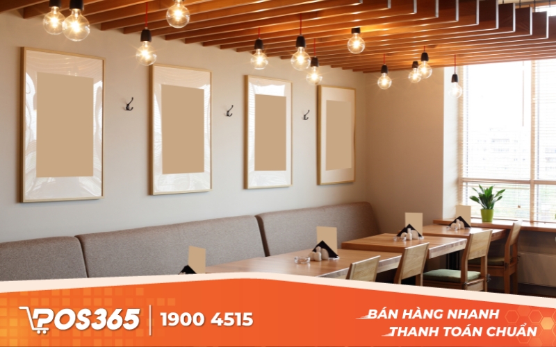 Nhà hàng buffet bình dân theo phong cách tối giản
