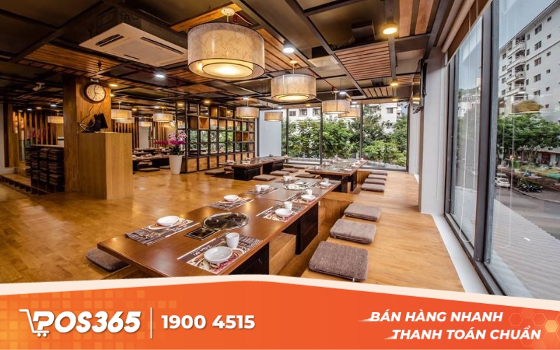 Mẫu thiết kế nhà hàng lẩu nướng kiểu Hàn Quốc