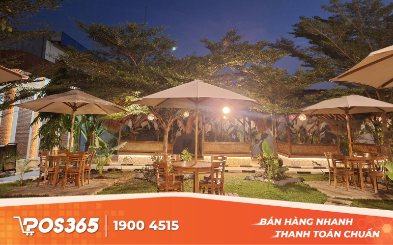 Thiết kế nhà hàng phong cách đồng quê ngoài trời