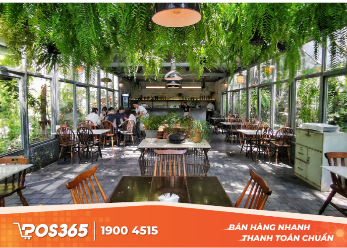 Thiết kế nội thất đẹp cho nhà hàng sân vườn phong cách hiện đại