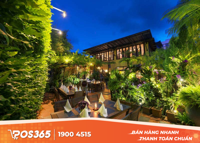 Thiết kế cho nhà hàng sân vườn diện tích rộng