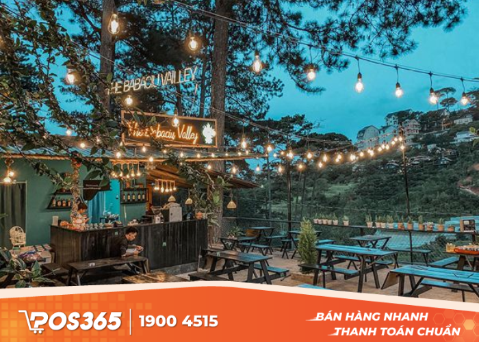 Nhà hàng sân vườn kết hợp tiệc BBQ/outdoor