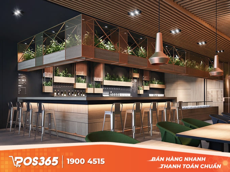 Mẫu quầy bar nhà hàng đẹp