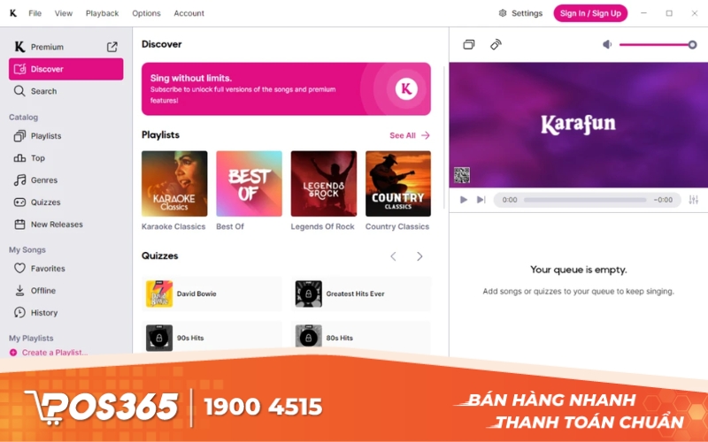 Phần mềm hát karaoke KaraFun