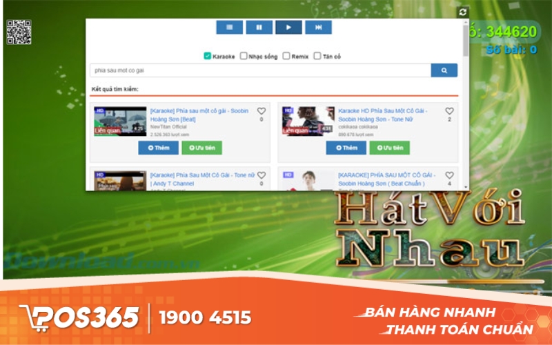Phần mềm hát karaoke online HatVoiNhau