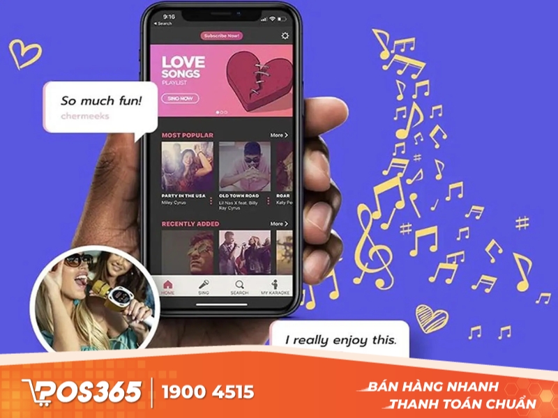 KAKA - phần mềm hát karaoke trên điện thoại giao diện đơn giản