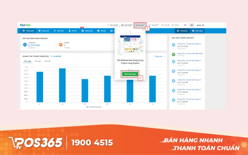 Hệ thống quản lý kinh doanh gas KiotViet