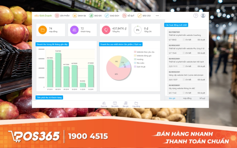 Ebiz quản lý chuỗi cửa hàng chuyên nghiệp