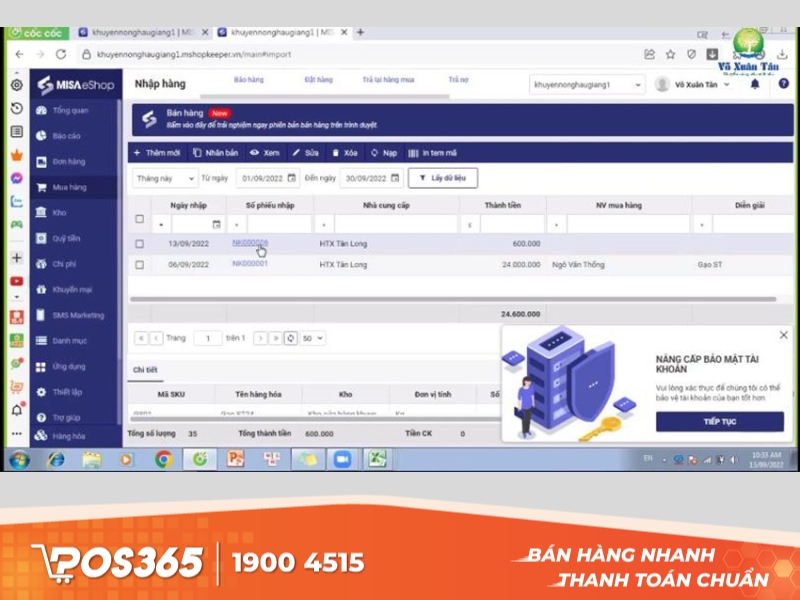 MISA eShop - Phần mềm quản lý cửa hàng máy vi tính