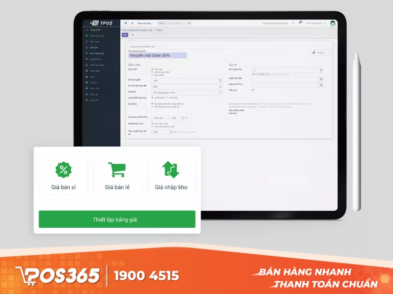 Phần mềm quản lý bán hàng online TPOS