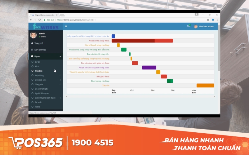 Phần mềm quản trị doanh nghiệp ERP Faceworks