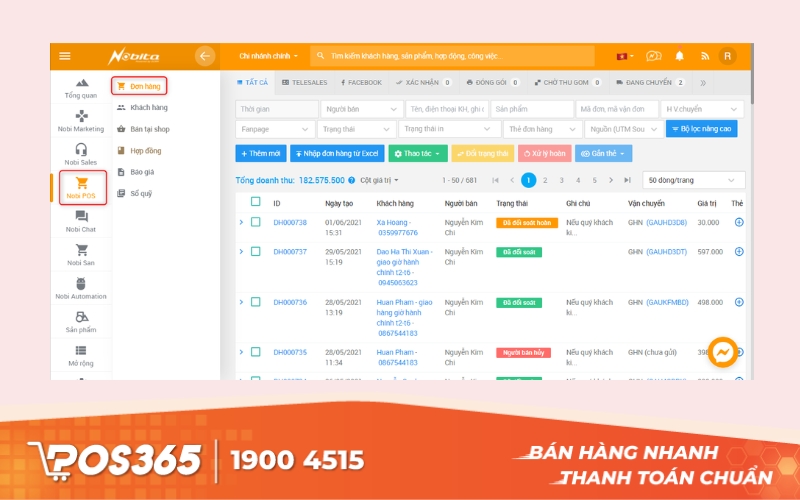 App quản lý đơn hàng Nobita.pro