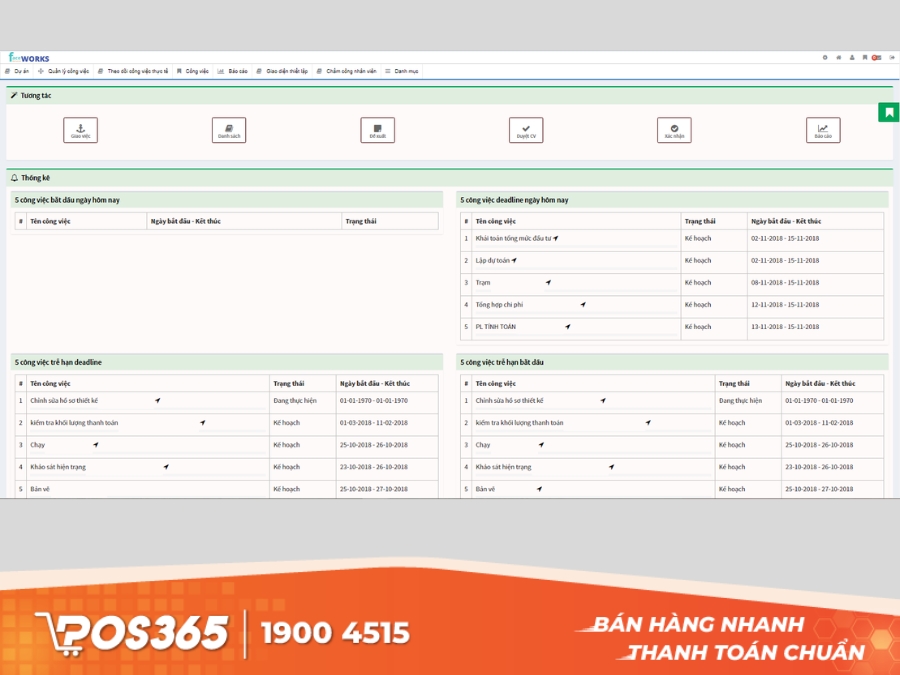Công cụ quản lý dự án xây dựng thông minh Facework