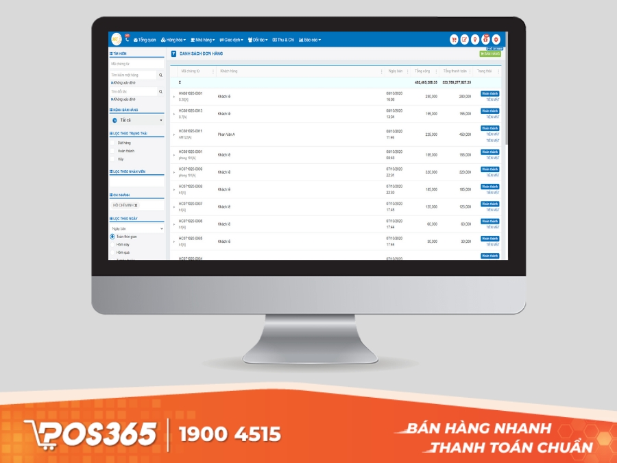  Phần mềm quản lý dự án đầu tư xây dựng POS365