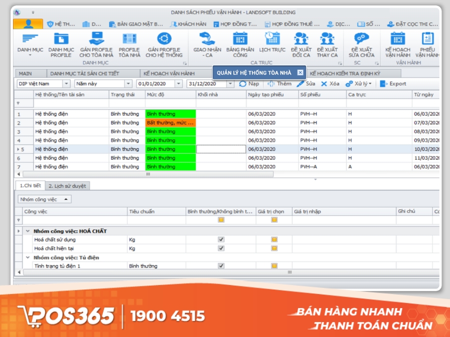 Phần mềm quản trị dự án xây dựng Landsoft