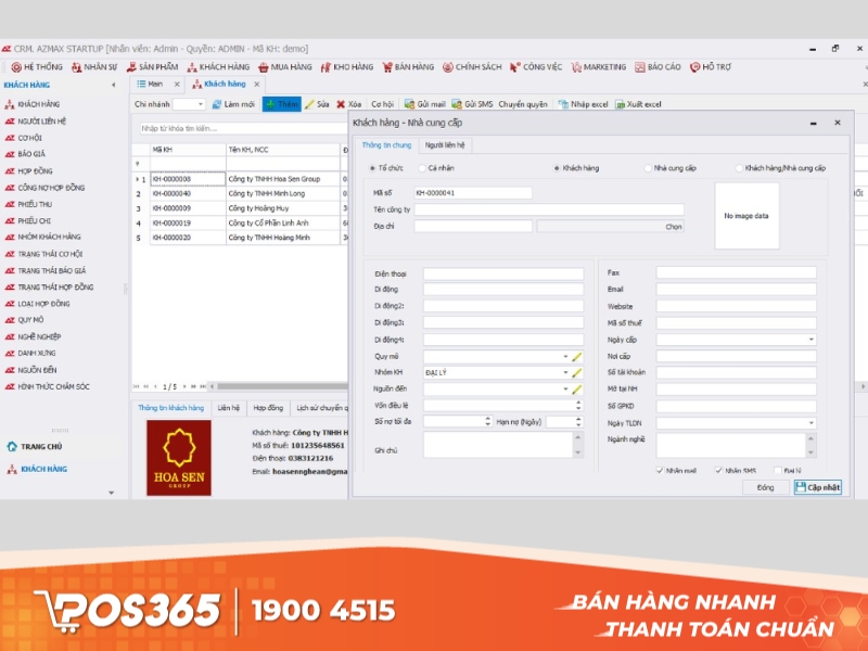 AZ CRM - ứng dụng quản lý khách hàng hiệu quả