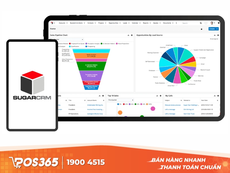 SugarCRM - app quản lý khách hàng trên điện thoại
