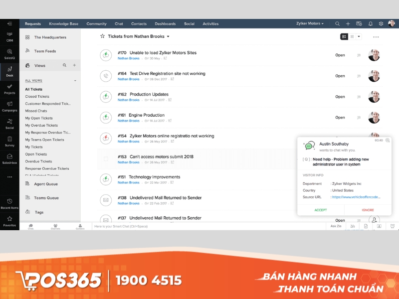 ZOHO CRM Plus - phần mềm lưu trữ thông tin khách hàng miễn phí