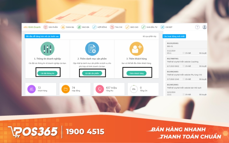 Công cụ quản lý bán hàng Ebiz