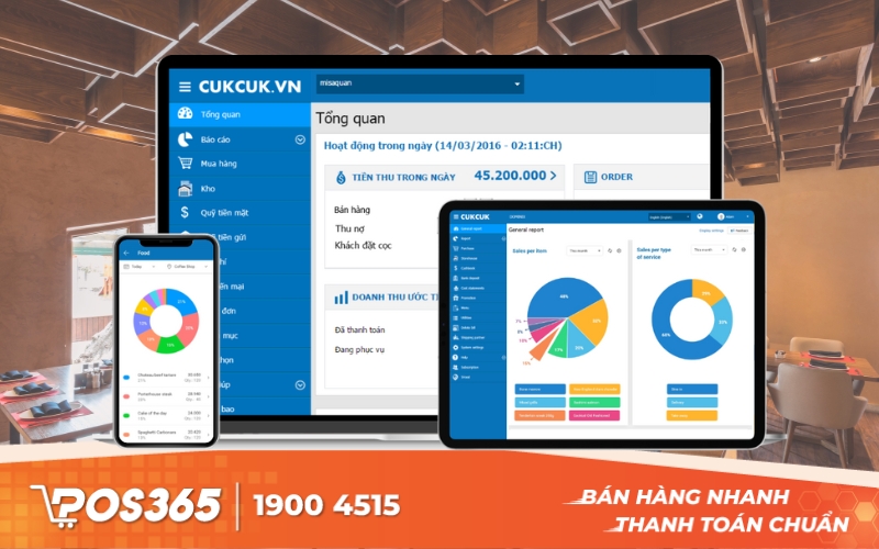 CukCuk - Phần mềm quản lý nhà hàng toàn diện từ MISA