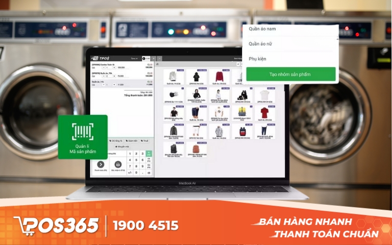 TPOS – Phần mềm quản lý dịch vụ giặt sấy