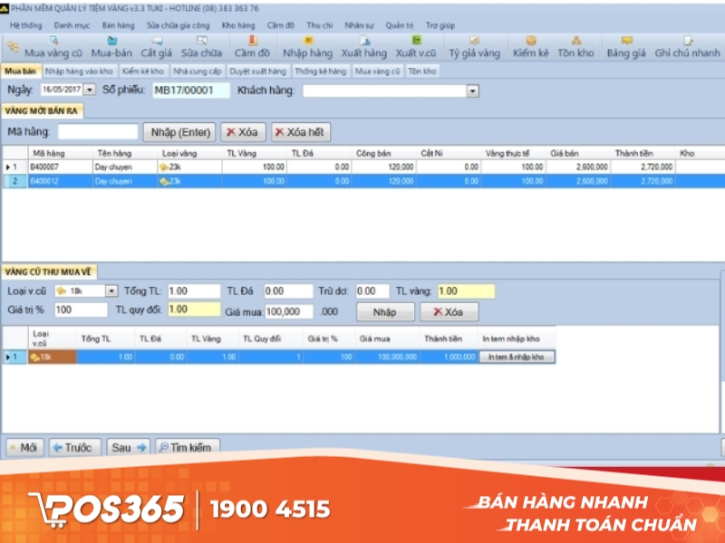 Ứng dụng quản lý kinh doanh vàng S-martGold
