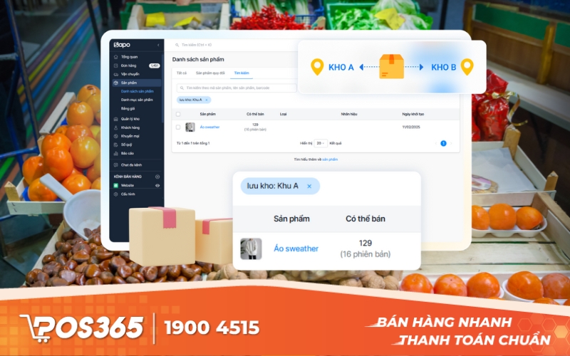 Phần mềm quản lý bán hàng Sapo POS