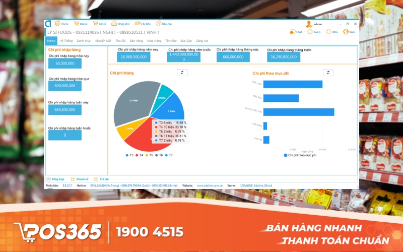 Phần mềm quản lý bán hàng tạp hóa miễn phí VZSoft