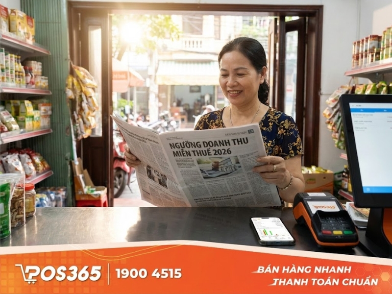 Ngưỡng doanh thu miễn thuế áp dụng từ 2026