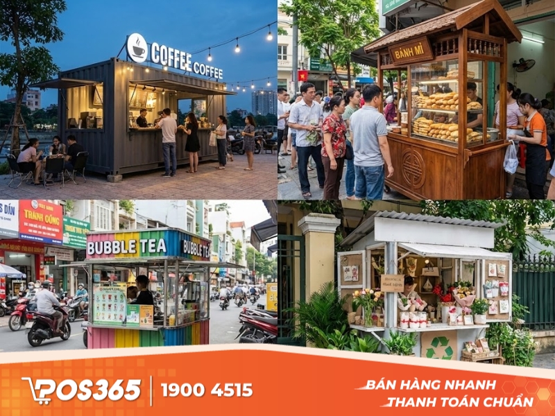 Mẫu Ki ốt bán cà phê, trà sữa (Coffee & Tea Ki ốt)