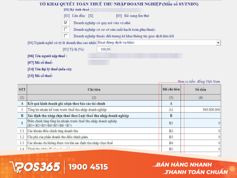 Quy trình thực hiện kê khai thuế TNDN trên phần mềm HTKK