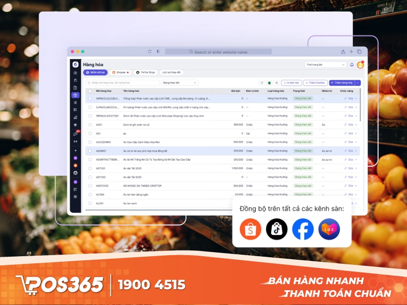 MISA eShop - Phần mềm quản lý siêu thị mini tối ưu