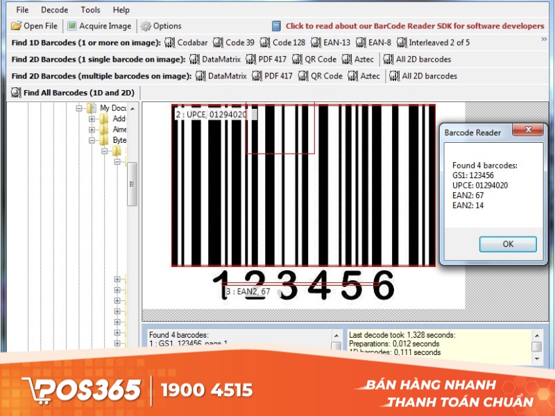 Phần mềm đọc mã QR trên máy tính QuickMark for PC