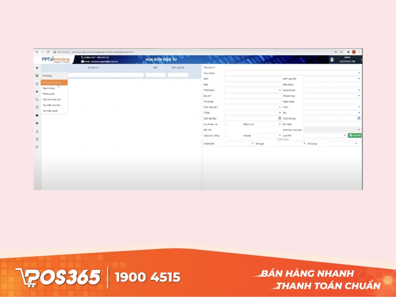 Phần mềm hoá đơn điện tử, chữ ký số FPT eInvoice