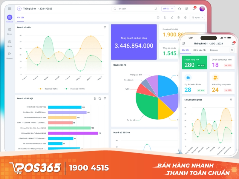1CRM - phần mềm quản lý công nợ trên điện thoại