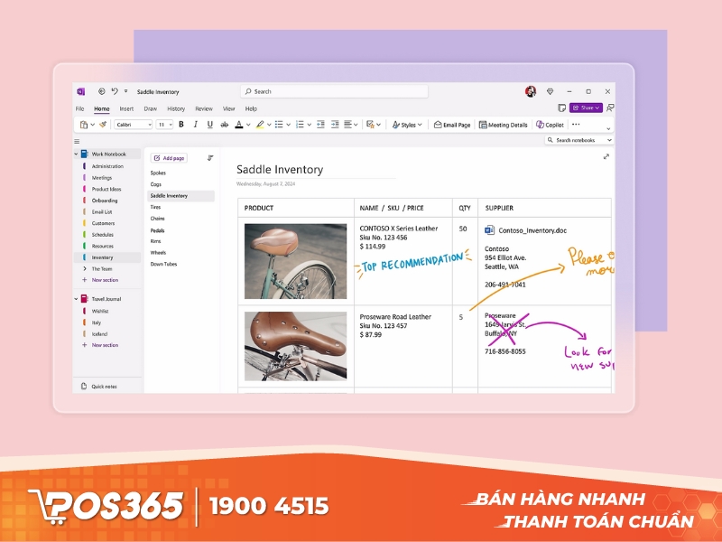 Ứng dụng hỗ trợ quản lý công việc Microsoft OneNote