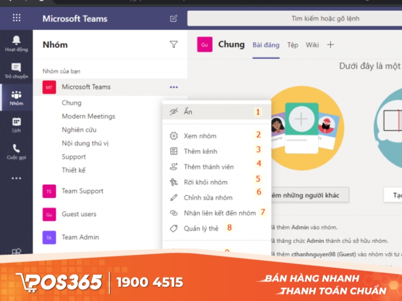 Microsoft Teams - phần mềm làm việc nhóm của Microsoft