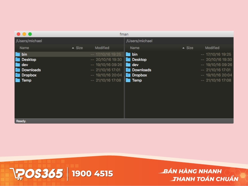Ứng dụng quản lý file fman