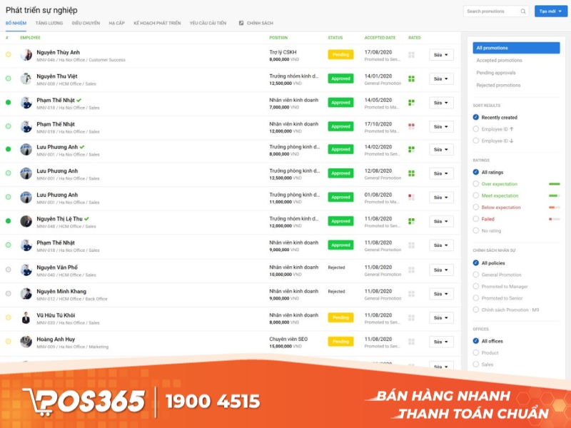 Base HRM+ - công cụ quản lý nhân sự toàn diện