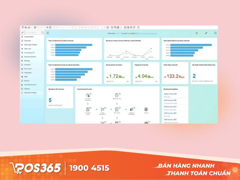 Giải pháp quản lý tài chính doanh nghiệp SAP Business One