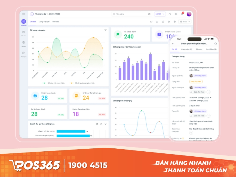 Phần mềm quản trị tài chính doanh nghiệp 1Office